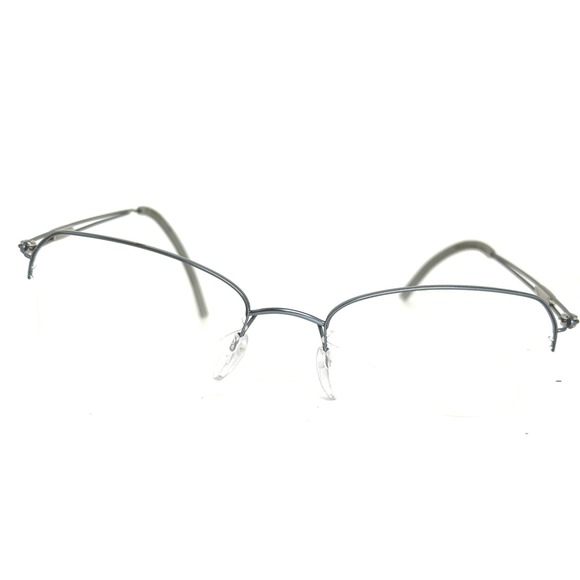Silhouette Accessories - Silhouette 4337 40 6055 Titanium Half Rim Eyeglasses Frames Gray 52-17-135